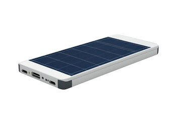 Innovative solar charging device isolated on transparent background