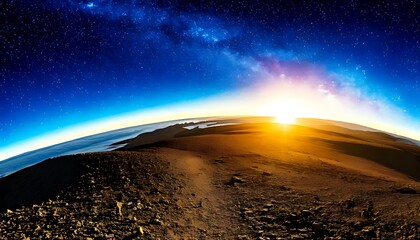 sunrise over the road