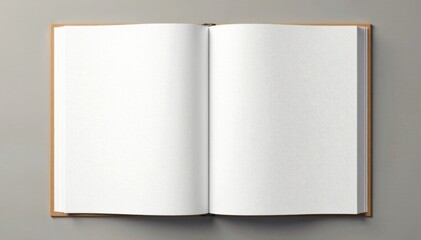 Simple and clean vertical photo album template with blank pages for filling, minimalism, design