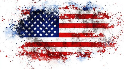 Damaged American Flag