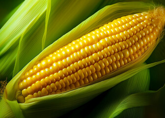 close up of corn.