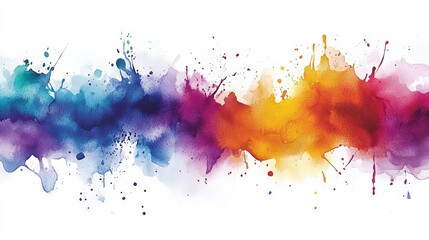 Fototapeta premium Abstract Watercolor Splashes