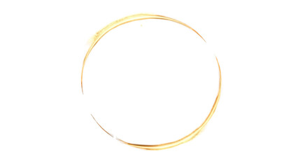 Circular golden ring design on a black background for unique decor