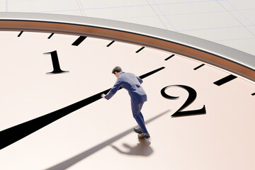 Productivity, deadline, time management concept.