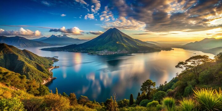 Breathtaking Volcano Vista: Lago Atitl&aacute;n, Guatemala Landscape