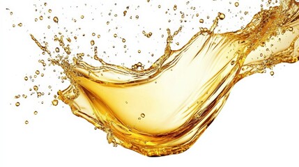 Golden Liquid Splashing Dynamically