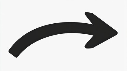 Curved Right Arrow Symbol