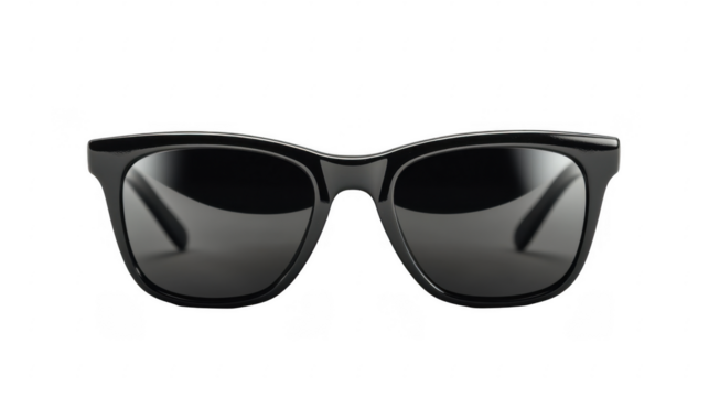 Stylish Black Sunglasses with Reflective Lenses for Summer Fashion