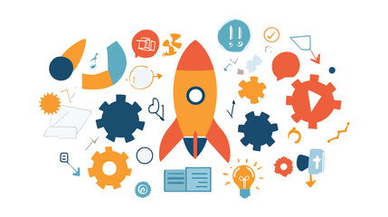 Creative Concepts for Content Growth - Flat Lay Design, Content Marketing