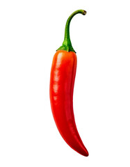 Red Chili Pepper Isolated on a Transparent Background