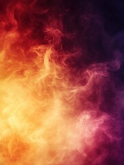 Colorful smoke background with elegant smudged blur illustrations creating a cinematic atmosphere for artistic expression