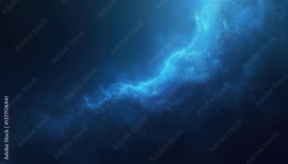 Poster abstract blue gradient background with grainy texture. dark glowing light wallpaper with minimal wav