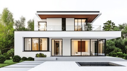 Fototapeta premium Modern Contemporary House Exterior Design