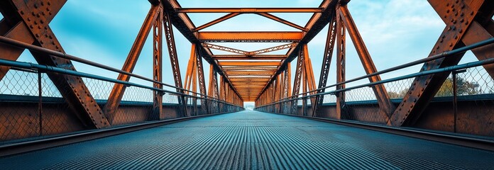 Bridge's metal framework
