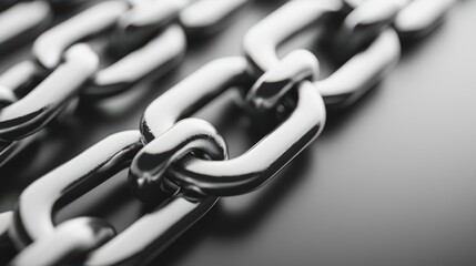 Fototapeta premium Blackandwhite workspace with a blockchainbased inventory tracking tool