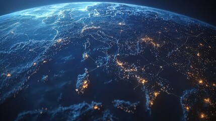 Global Connectivity Through Artificial Intelligence and Computation Visualization Over Europe and Asia
