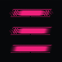 Pink race banner designs