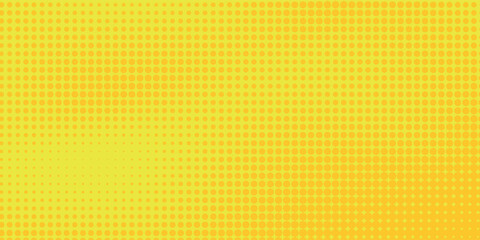 Dots halftone yellow and dark blue color pattern gradient grunge texture background. vector grunge modern