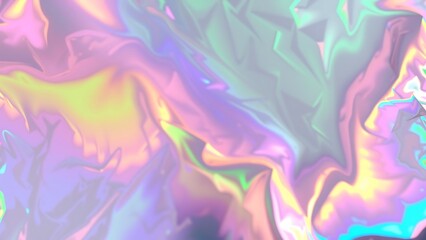 Fototapeta premium Abstract Holographic Rainbow Foil Iridescent Background