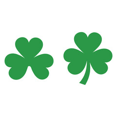 Lucky green four-leaf clover illustration for St Patrick's Day celebration vactor