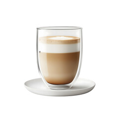 Indulge in a Delicious Latte Stunning Double-Walled Glass Design
