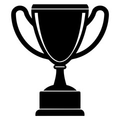 High-Quality Trophy Silhouette Vector Perfect for vector design on Transparent Background with PNG