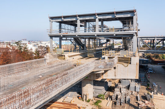 Metro Station Construction Progress and Development Site