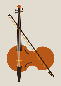 Abstract violin