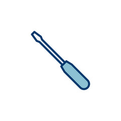 Screwdriver icon vector isolated on white background. Screwdriver vector icon