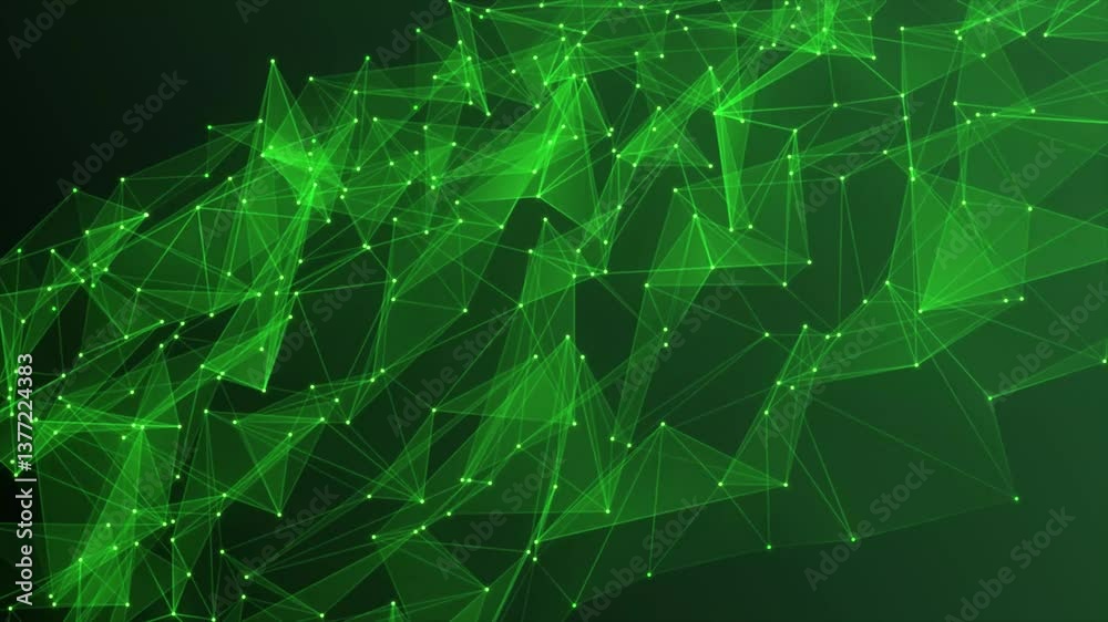 Poster plexus background with moving lines and dots, abstract futuristic network background