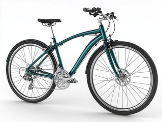 Obraz premium Modern Stylish Bicycle on White Background for Promotional Use and Marketing Materials