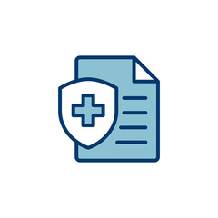 Obraz premium Medical insurance icon vector isolated on white background. health insurance icon