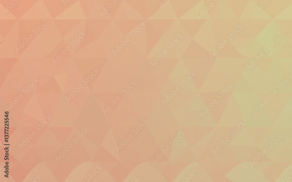 Aufkleber blurred geometric backdrop with triangle shapes and a soft gradient color from orange to yellow, cre