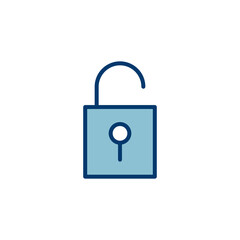 Lock icon vector isolated on white background. Encryption icon. Security symbol. Secure. Private