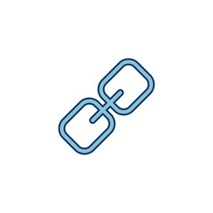 External link symbol icon vector. Link icon isolated on white background. Link vector icon. Hyperlink chain symbol