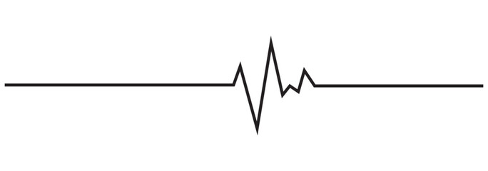 Heart beat line icon. EKG heart beat line, Cardiogram line icon, sign. Heart pulse silhouette, icon,Vector illustration design isolated