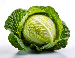 Fototapeta premium Cabbage white background