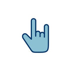 Obraz premium Hand icon vector isolated on white background. Hand gesture. hand stop