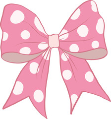 Pink Retro ribbon bow