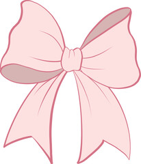 Pink Retro ribbon bow