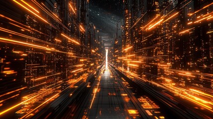 Futuristic Data Stream in Abstract Cyber Environment Representing Artificial Intelligence and Computation Models