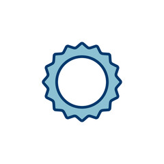 Badge icon vector isolated on white background. Awards icon. Achieve. Stamp