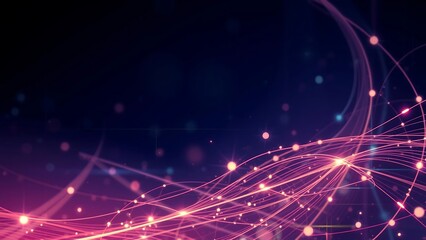 Obraz premium Abstract Technology Background (Neural Networks & Cloud)