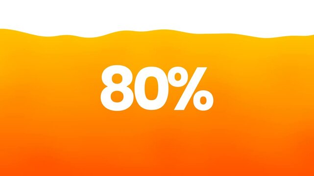 Infographic of 80% financial business charts and data numbers, Information analysis reports of business strategy for investment