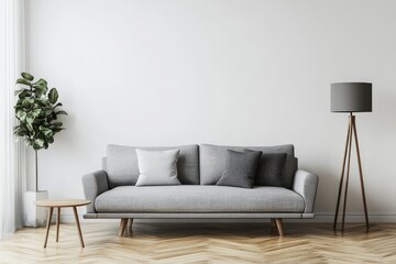 Modern minimalist living room interior design