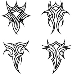 Obraz premium Elegant Flowing Curve Line Art Collection.