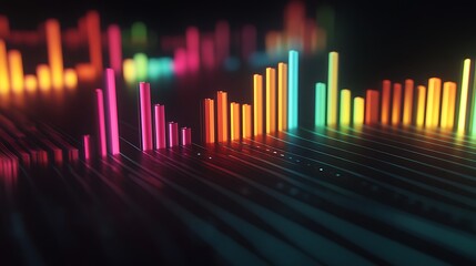 Colorful Data Visualization Abstract.
