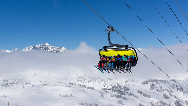 Banff Sunshine Village Ski Resort, Alberta, Canada. Famous for Canada's Best Snow and three mountains of diverse terrain.