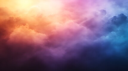 Obraz premium Beautiful Colorful Clouds Displaying Hues of Orange Pink and Blue