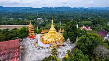 Suwannakhiri Temple (PakJan Temple)  Shwedagon Replica in Ranong Province, Thailand
